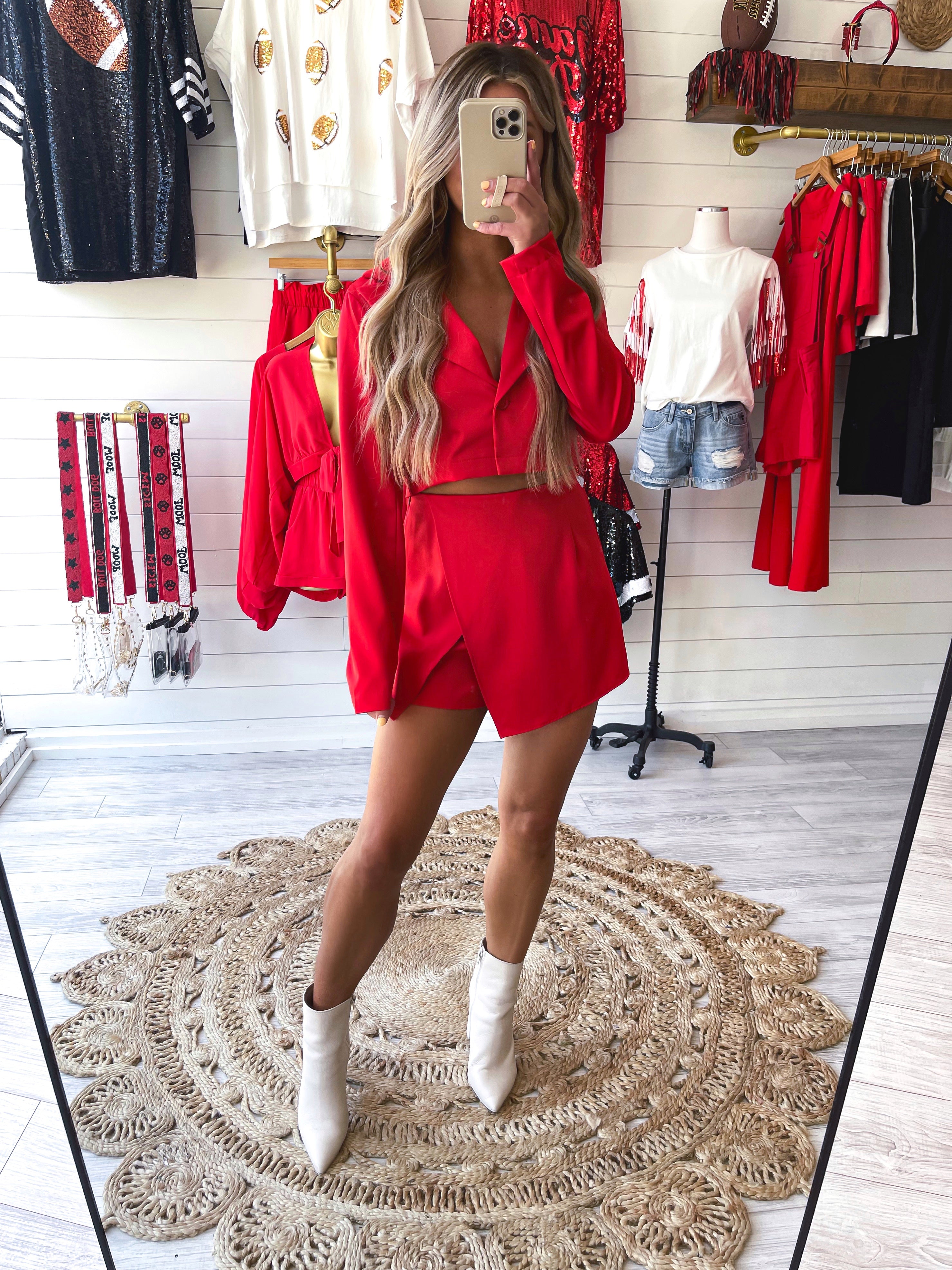 Make Your Mark Blazer in Red