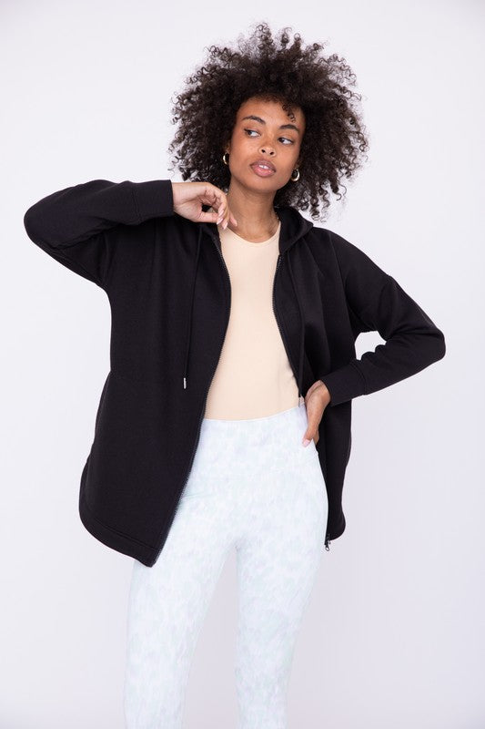 Quit Now Zip-Up Quilted Hoodie