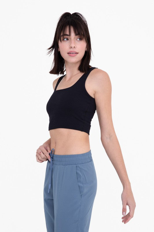 Ribbed Active Bra Top